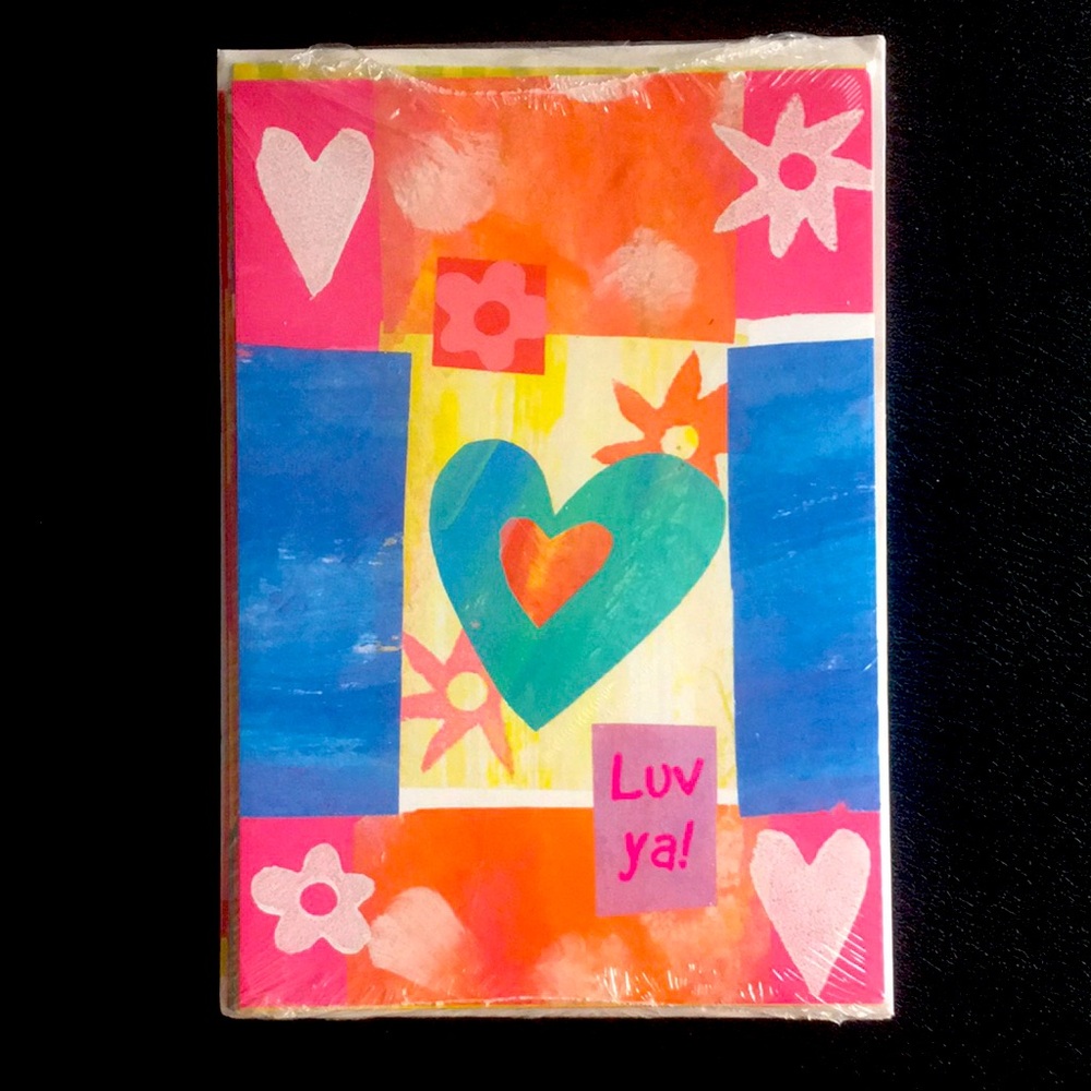 Valentine Cards and Envelopes Pack of 6 Matching Stationery Set Brand New NWT